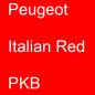 Preview: Peugeot, Italian Red, PKB.